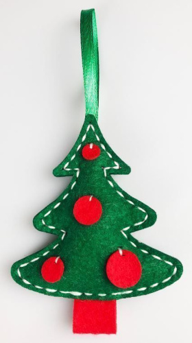 Набор для творчества. Мягкая игрушка из фетра "Домик, елочка, колокольчик" (Десятое королевство)