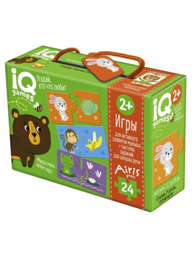 IQ игры для самых маленьких Парочки Угадай, кто что любит 2+. Запуск речи
