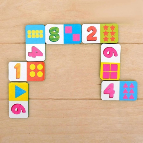 IQ-ZABIAKA Домино детское "Учим цифры", материал EVA