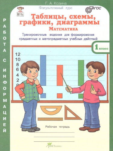 Таблицы, схемы, графики, диаграммы 1 класс. Рабочая тетрадь в 3-х частях. Русский язык, Математика, Окружающий мир