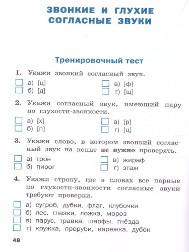 Русский язык 2 класс. Проверочные работы