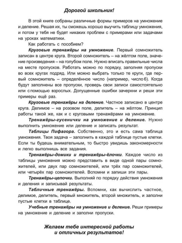 Таблица умножения и деления.