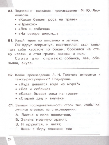 ВПР. Литературное чтение 3 класс. Контрольные измерительные материалы. ФГОС