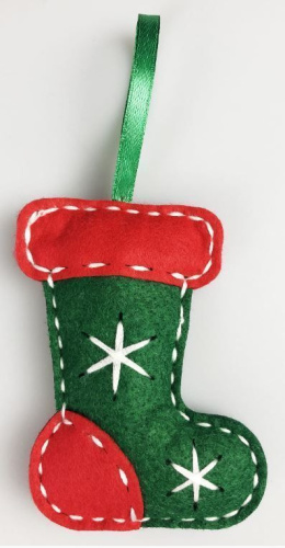 Набор для творчества. Мягкая игрушка из фетра "Шапка, варежка, сапожок" (Десятое королевство)