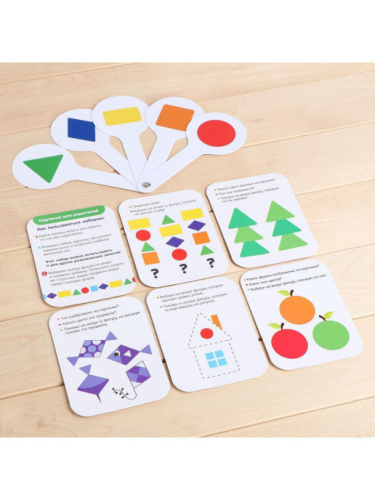 IQ-ZABIAKA Умный веер Геометрические фигуры