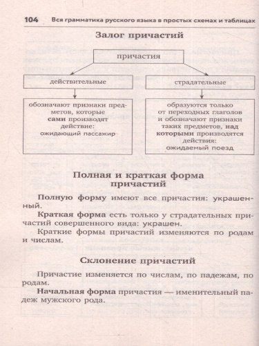 Вся грамматика русского языка в простых схемах и таблицах