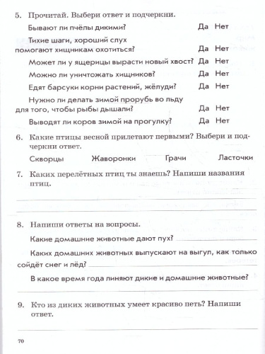 Окружающий мир 2 класс. Зачетная тетрадь. ФГОС