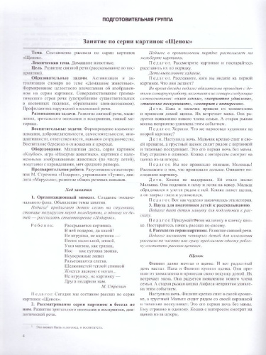 Обучение дошкольников рассказыванию по серии картинок. Старший возраст