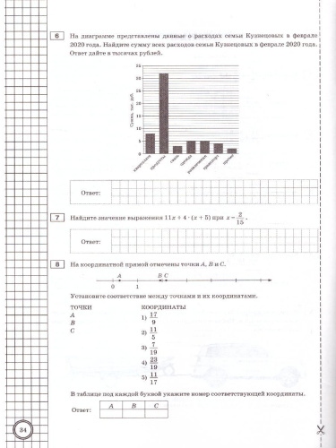 ВПР Математика 6 класс. Тренажер ФГОС