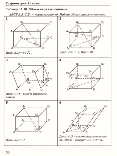 Геометрия 10-11 класс. Задачи и упражнения на готовых чертежах