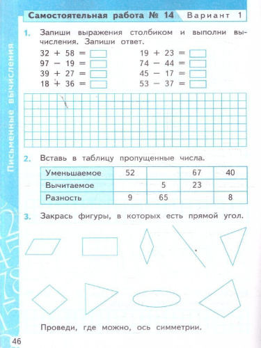 Математика 2 класс. Самостоятельные и контрольные работы к учебнику Моро. ФГОС Новый