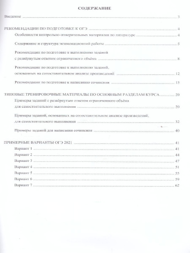 ОГЭ 2021. Литература