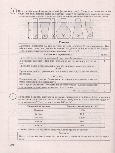 ВПР Физика 7 класс. 15 вариантов. ФИОКО СТАТГРАД ТЗ ФГОС