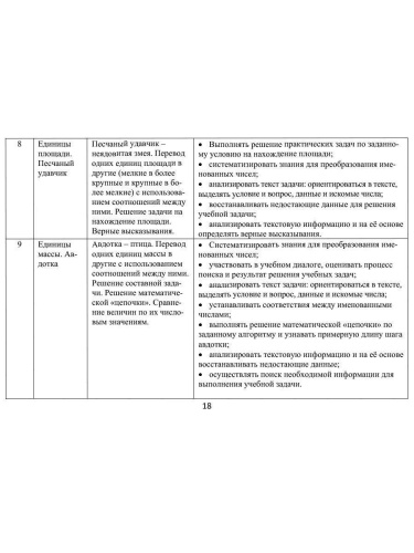 Увлекательное путешествие с математикой 4 класс. Программа внеурочной деятельности