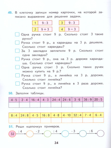 Математика 3 класс. Рабочая тетрадь. Часть 1. ФГОС