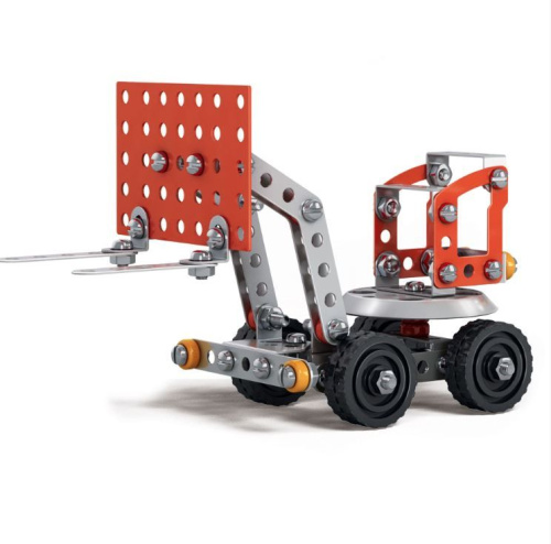 Конструктор металлический. Строительная техника "Погрузчик" (Десятое королевство)