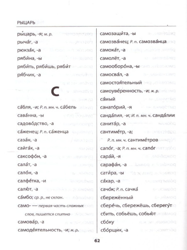 Русский язык 1-4 класс. Орфографический словарик. ФГОС