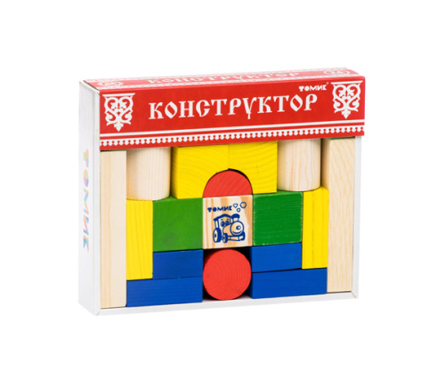 Конструктор (26 деталей) "Цветной"