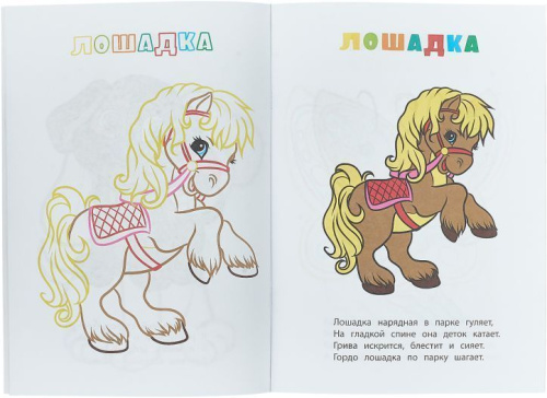 Книжка-раскраска "Мои любимые животные"