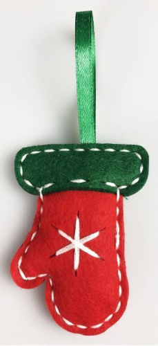 Набор для творчества. Мягкая игрушка из фетра "Шапка, варежка, сапожок" (Десятое королевство)