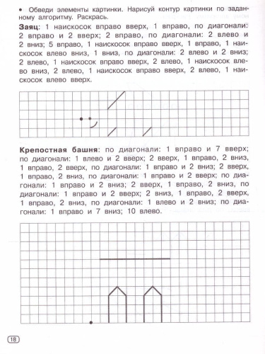 Графические диктанты 1-4 класс