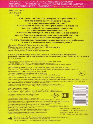 Самый быстрый способ выучить правила английского языка 2-4 классы