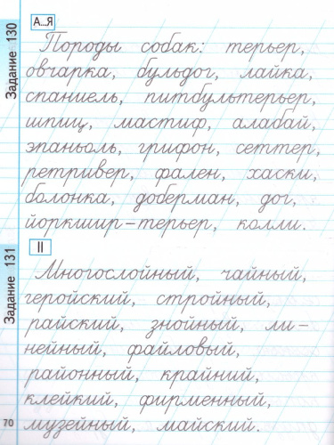 Тренажер по Чистописанию 2 класс. Пишем грамотно. ФГОС