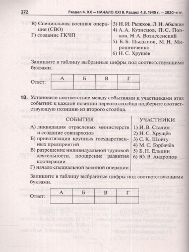 ЕГЭ-2024 История. Тематический тренинг. Все типы заданий