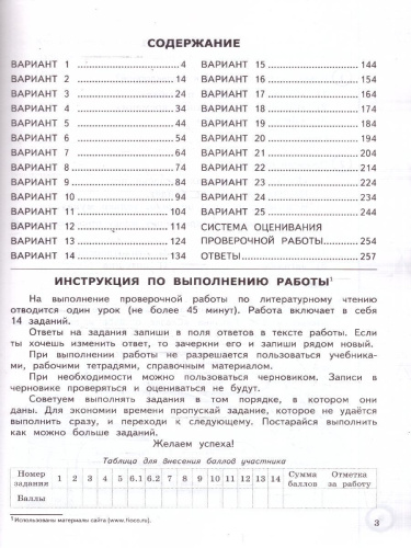 ВПР Литературное чтение 4 класс. 25 вариантов. ФГОС Новый