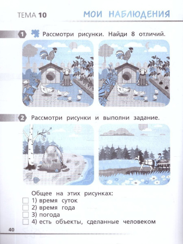 Естественно-научная грамотность 1 класс. Окружающий мир. Тетрадь-тренажер