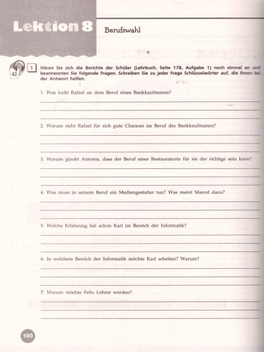 Немецкий язык 11 класс. Рабочая тетрадь (базовый и углубленный уровни)