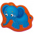 Мягкие магнитные Baby puzzle "Слоник и зебрик" (Я РАСТУ ТОЙЗ)