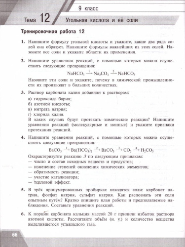 Химия 8-9 классы. Тренировочные и проверочные работы