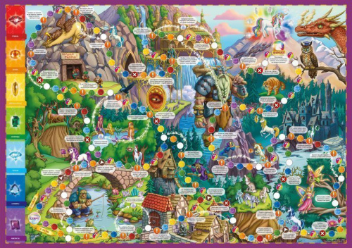 Игра-ходилка с викториной. Волшебный мир единорогов. 59х42 см