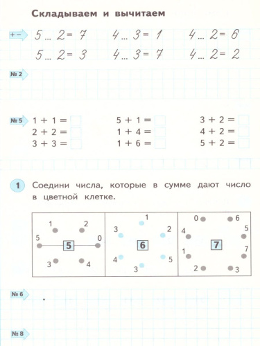 Математика 1 класс. Рабочая тетрадь. В двух частях. Часть 1. ФГОС