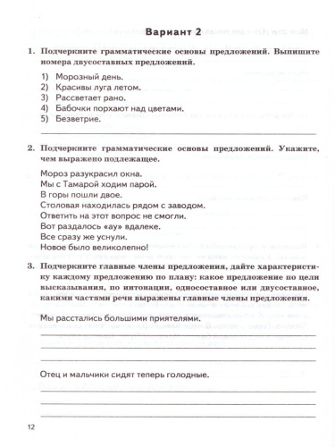 ВПР Русский язык 8 класс. Контрольные измерительные материалы. ФГОС