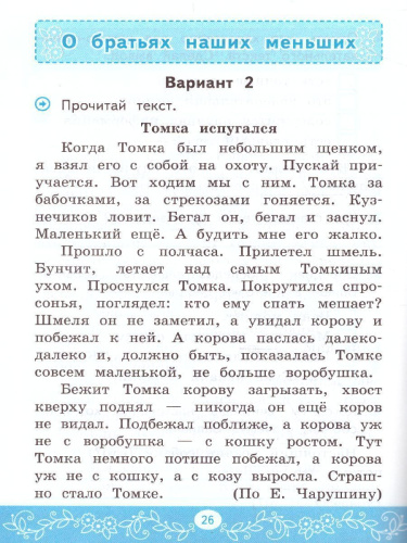 Литературное чтение 2 класс. Самостоятельные работы