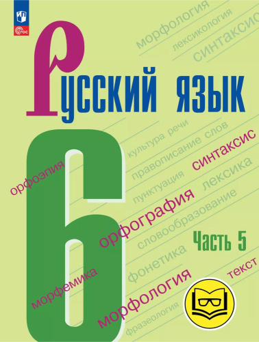 Русский язык. 6 класс. Учебное пособие. В 5 частях. Часть 5 (для слабовидящих обучающихся)