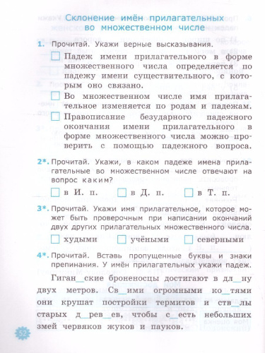Русский язык 4 класс. Тетрадь учебных достижений. ФГОС НОВЫЙ
