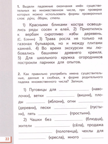 Русский язык 4 класс. Рабочая тетрадь. В 2-х частях. Часть 2. ФГОС