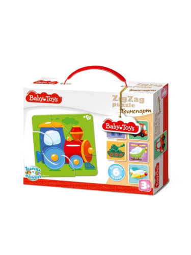 Пазлы макси ЗИГЗАГ "Транспорт" 18 элементов BABY TOYS