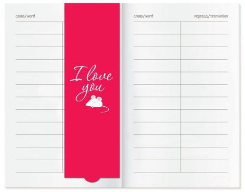 Тетрадь для записи иностранных слов с клапанами"Скажите СЫР"