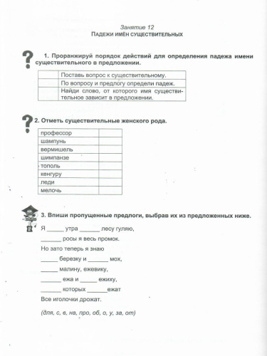 Русский язык с увлечением 4 класс. Рабочая тетрадь