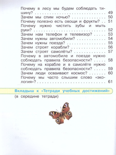 Окружающий мир 1 класс. Тетрадь учебных достижений.