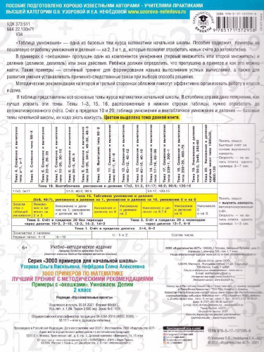 3000 примеров по математике 2 класс. Лучший тренинг. Умножаем. Делим. Примеры с "окошками". С методическими рекомендациями