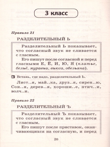 Русский язык 1-4 классы. 80 основных правил орфографии и пунктуации