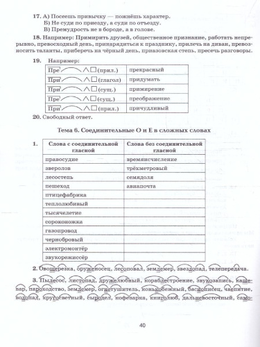 Русский язык 6 класс. Орфографический тренинг. ФГОС
