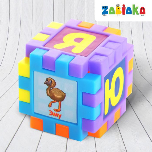 IQ-ZABIAKA Мозаика-конструктор "ZOO азбука" 66 шт,