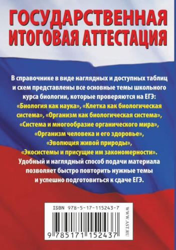 Биология. Краткий справочник в таблицах и схемах для подготовки к ЕГЭ