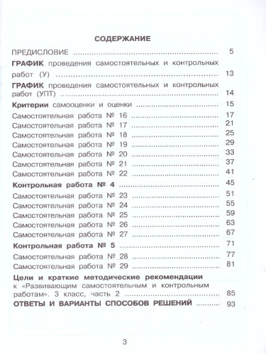Математика 3 класс. Углублённый уровень. Развивающие самостоятельные и контрольные работы. 3 части. Часть 2